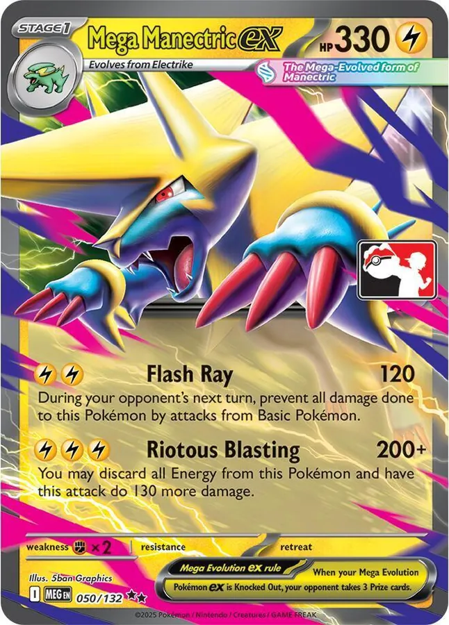 Mega Evolution Mega Manectric Ex [Prize-Pack] Pokémon card